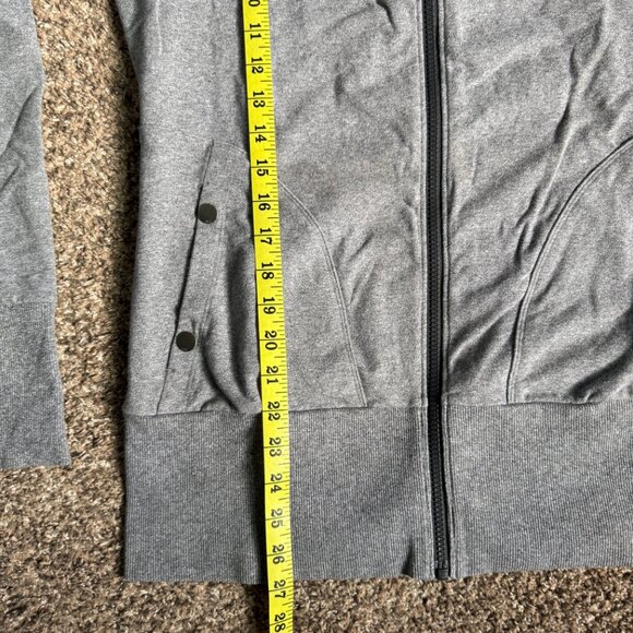 Lucy Activewear Full Zip Long Sleeve Tech Jacket, Size Medium, Grey - Picture 5 of 11